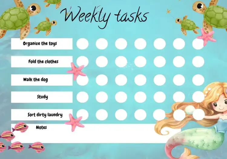 Activities Board - Mermaids Incentive