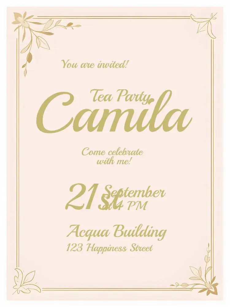 Bridal Shower Tea Party invitation