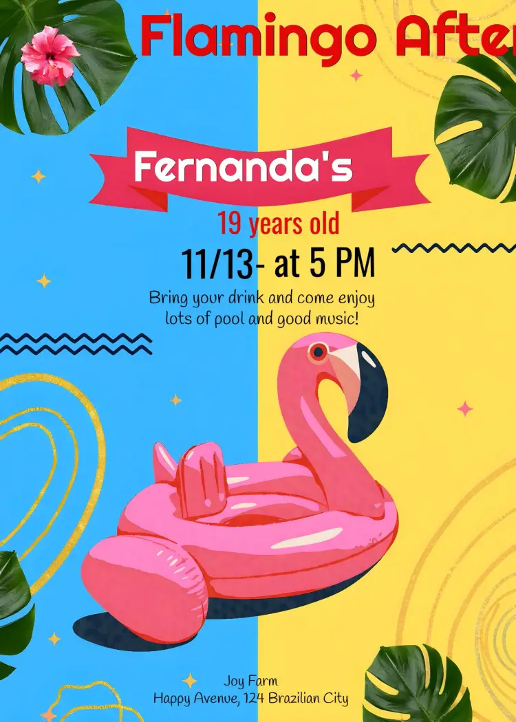 Invite Tardezinha Party editable and customizable