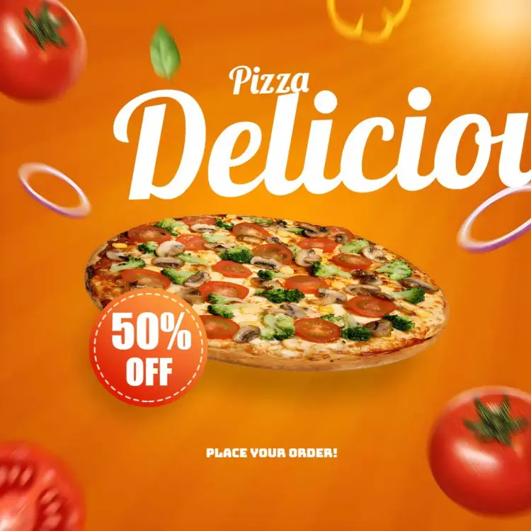 Post For Pizzeria Promotion invitation
