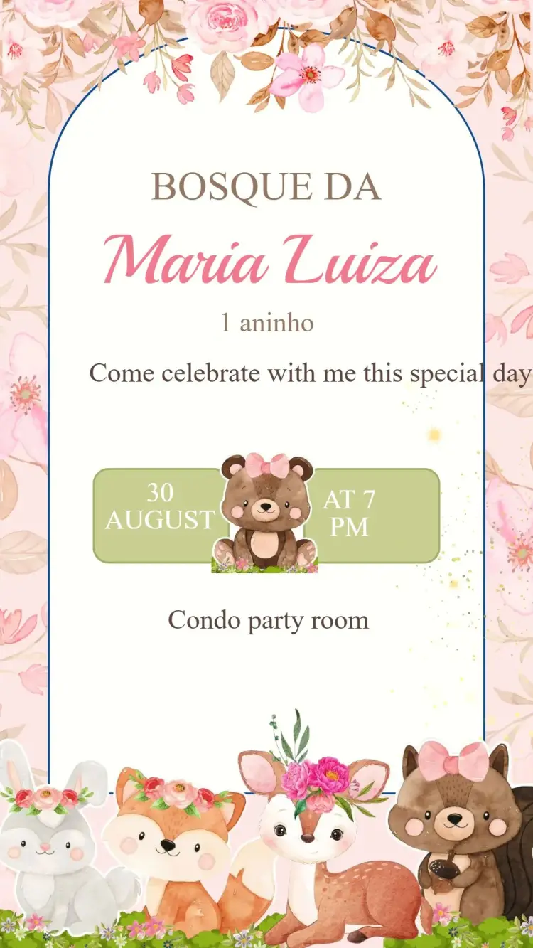 Enchanted Forest Birthday Invitation
