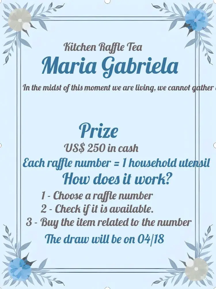 Bridal Shower Floral Tea invitation