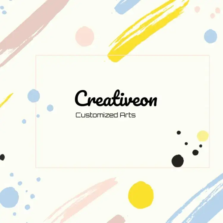 Invitation Artist Logo – Card theme colorful, handcrafted, modern, vintage, boho