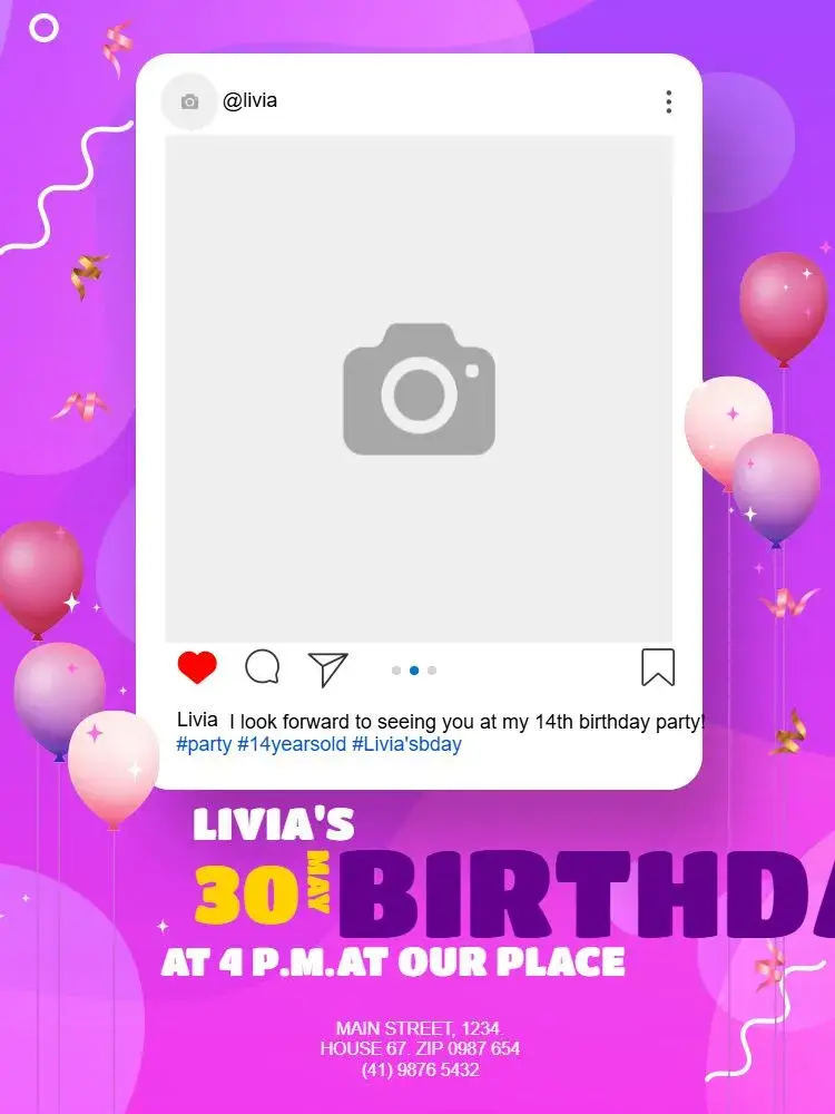 Modern Celebration Party invitation
