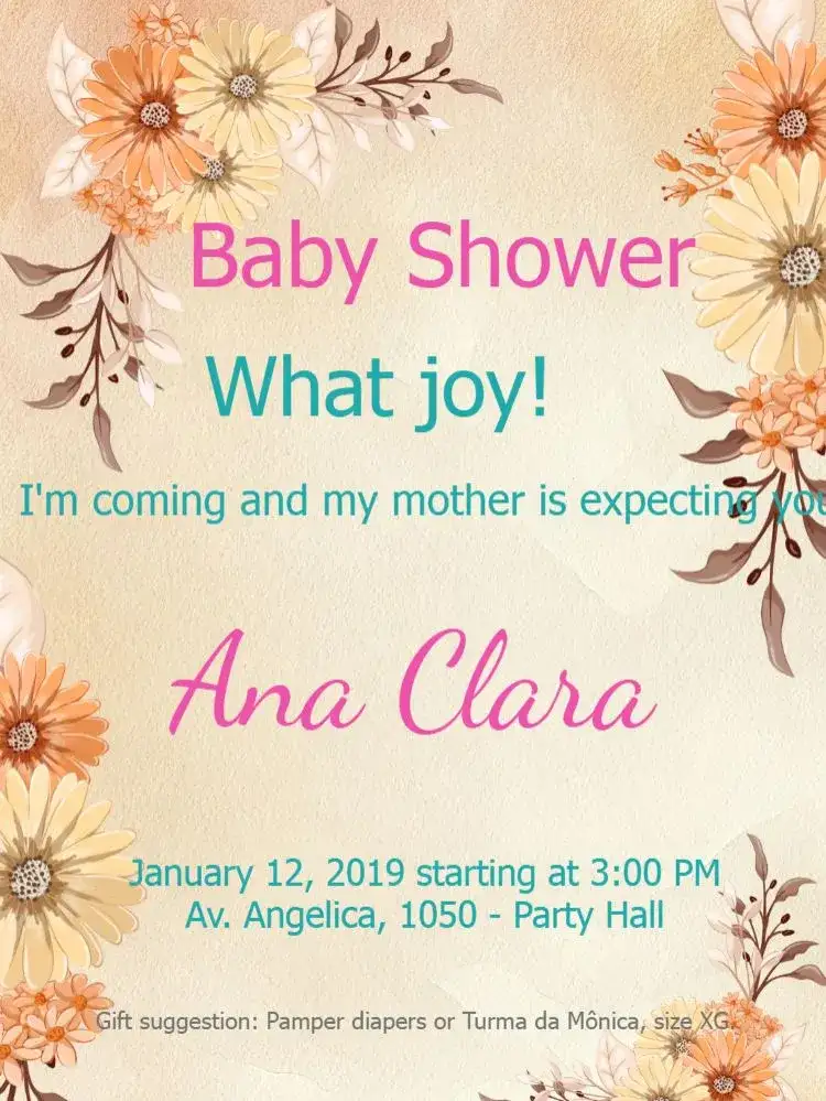 Elephant Baby Shower With Flower Balloon