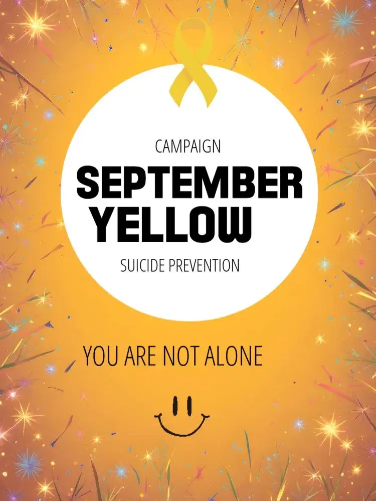 Invitation Post For Yellow September Life Campaign – Most searched for theme yellow, minimalist, modern, sober, graphic, inspiring