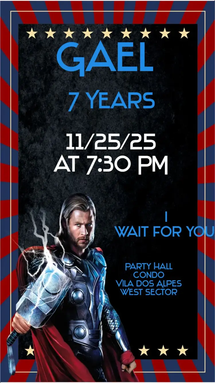 Thor invitation