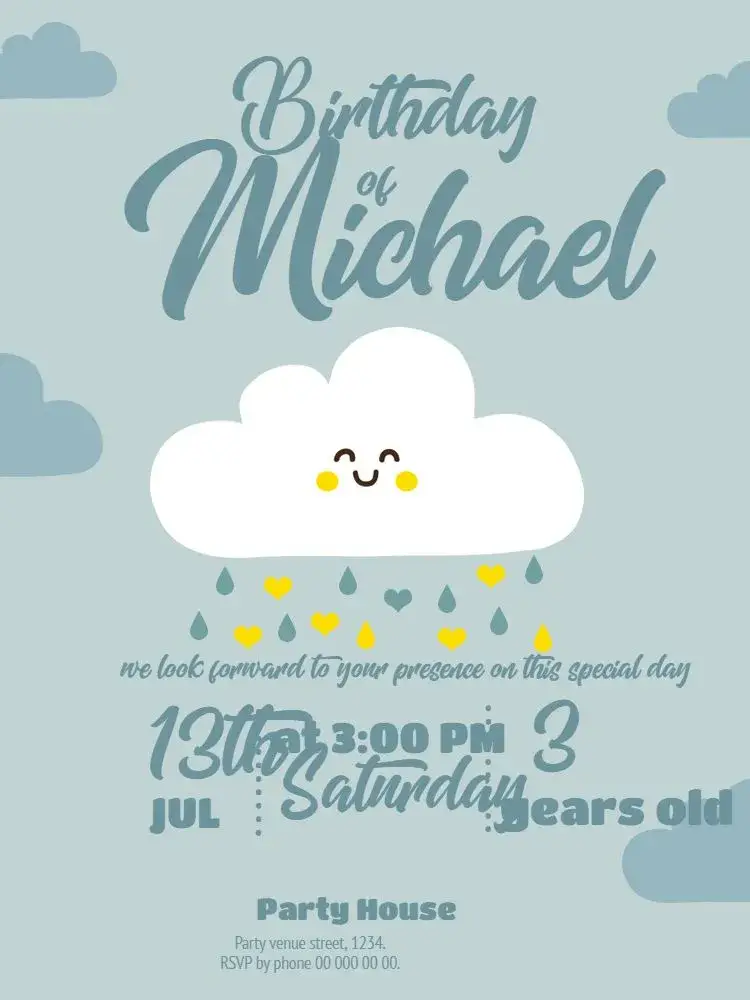 Baby Shower Boy WhatsApp invitation