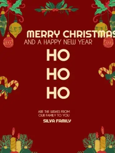 Christmas Card Ho Ornaments Meeting