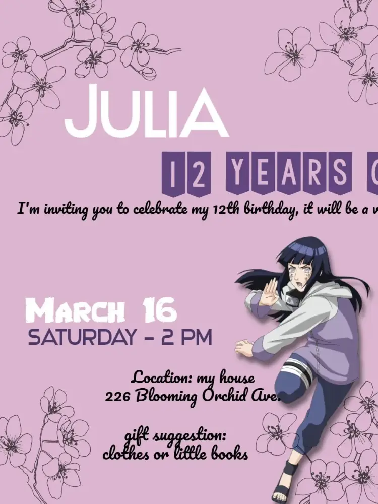 Hinata Sasuke invitation