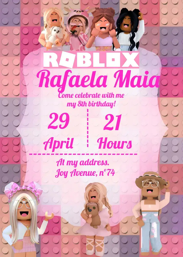 Roblox Girl Game invitation