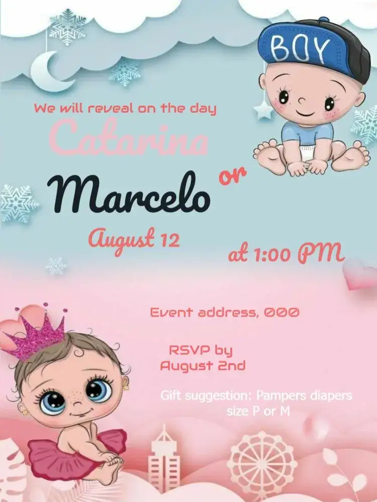 Invitation Kitchen Tea With Balloon RSVP ā Raffle Tea theme colorful, festive, cheerful, modern, fun, themed