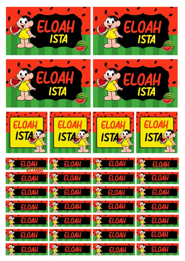 Invitation Magali School Label – Most searched for theme colorful, fun, childish, modern, lively