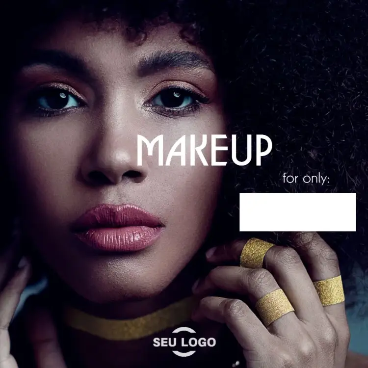 Invitation Post For Female Makeup Artist – Most searched for theme elegant, modern, golden, minimalist, sophisticated, feminine