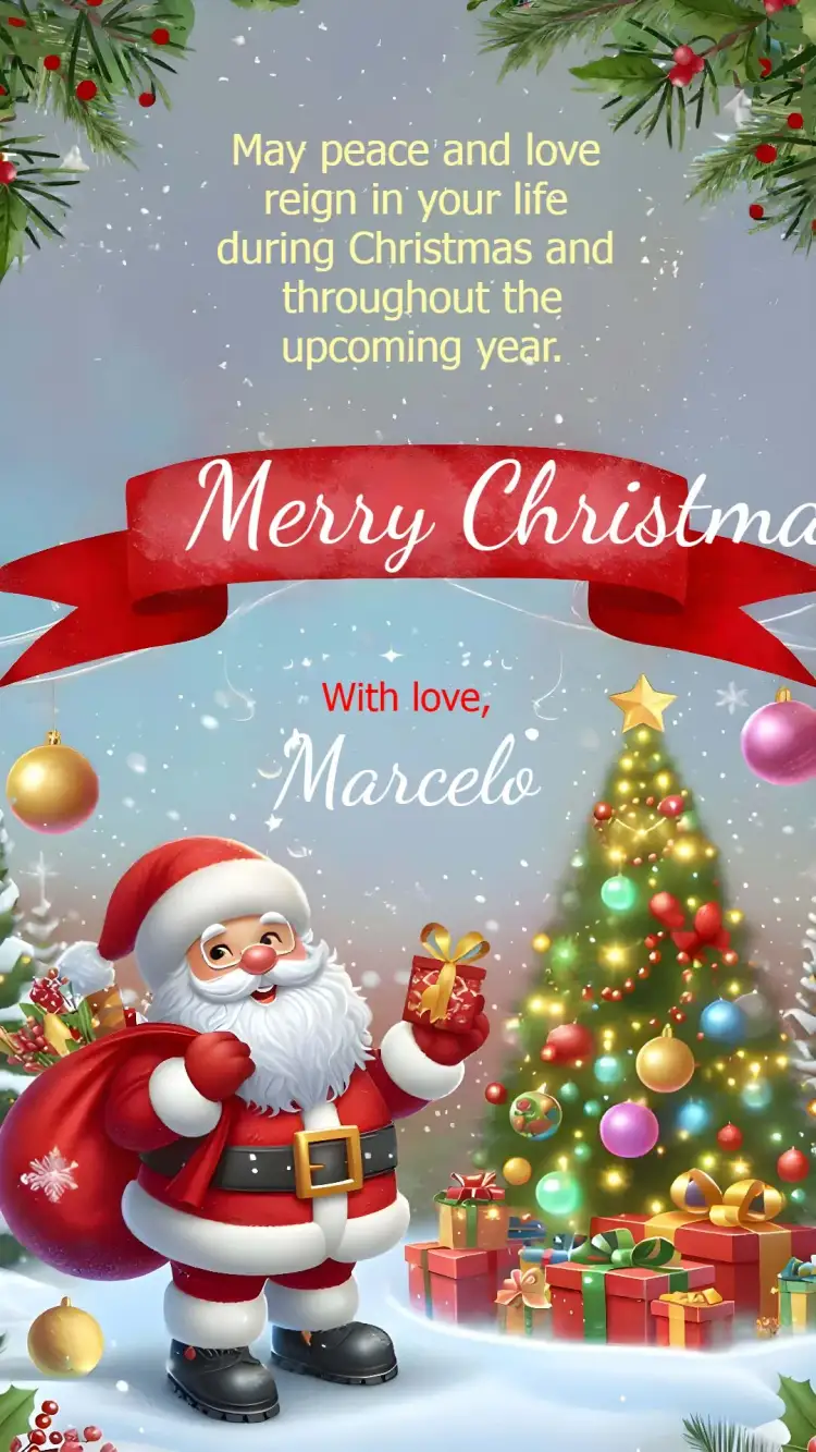 Invitation Colorful Christmas Card – Commemorative Dates theme colorful, festive, cheerful, modern-looking, Christmas illustrations, fun