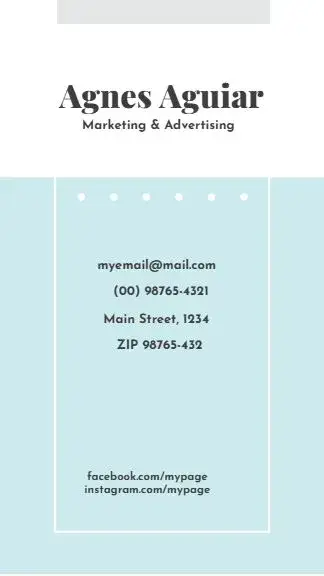Digital Business Card - Clear Marketing And Advertising invitation