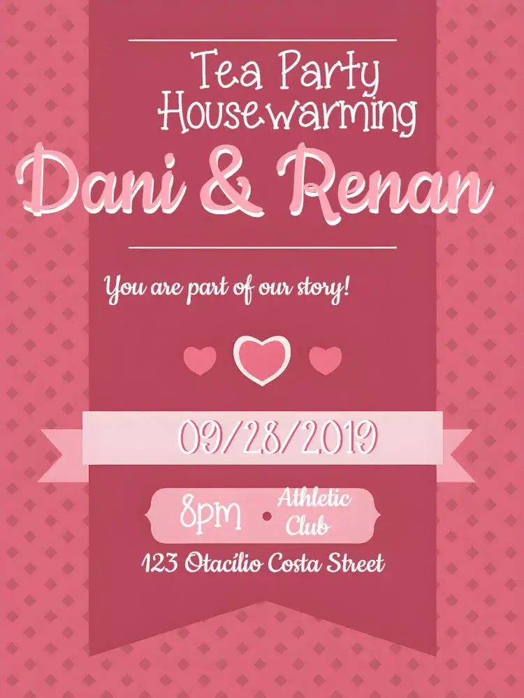 Housewarming Tea with Friends invitation
