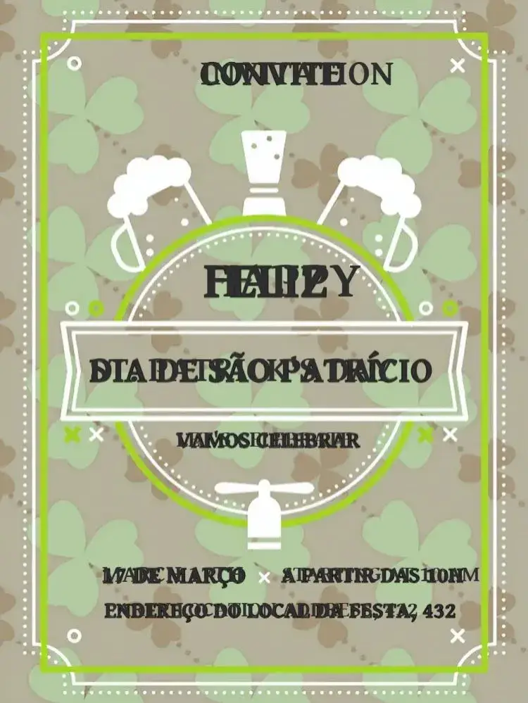 Saint Patrick's Day invitation