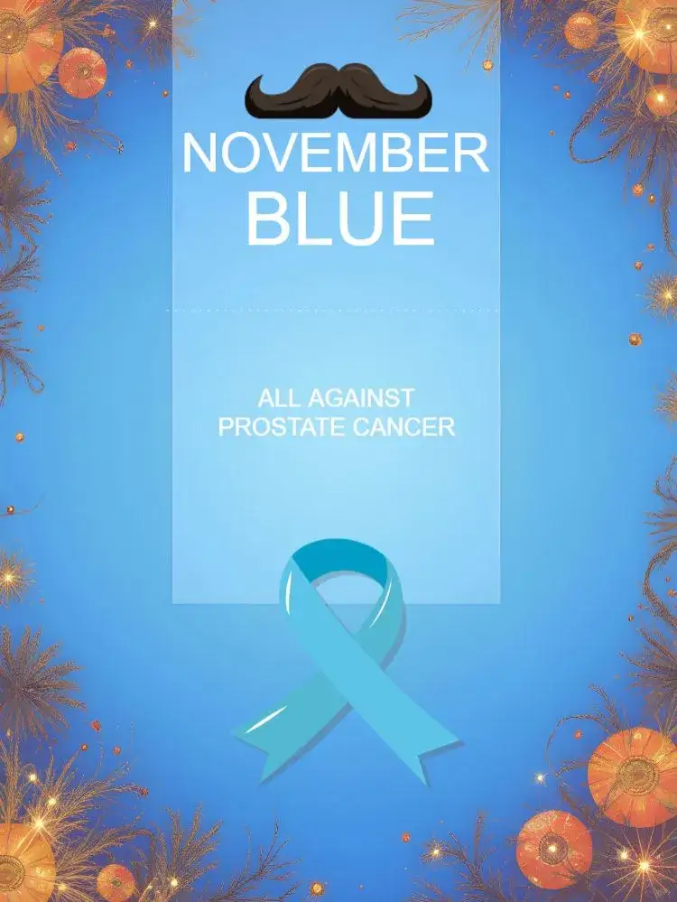 Invitation Post For Movember Blue Cancer – Most searched for theme blue, modern, minimalist, inspiring graphics, clean, informative