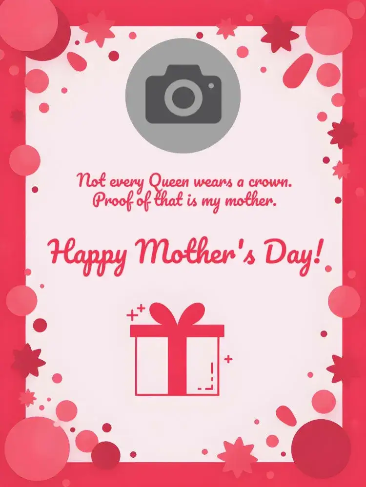 Invitation Mother's Day Post With Pink Photo – Most searched for theme pink, romantic, delicate, minimalist, heart