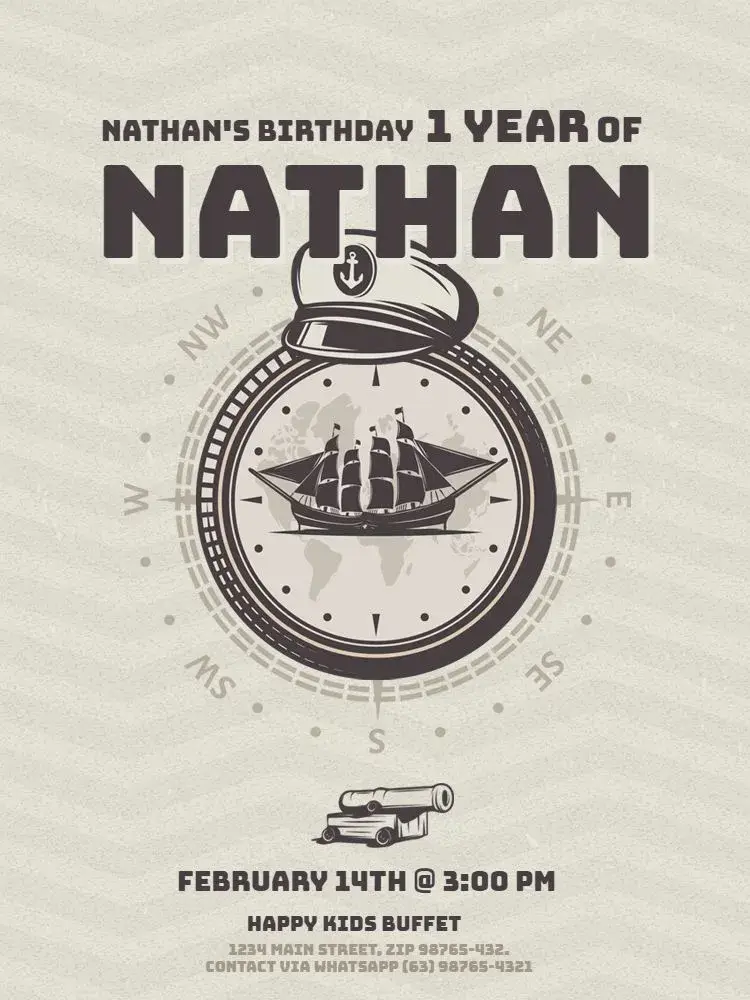 Invite Party editable and customizable