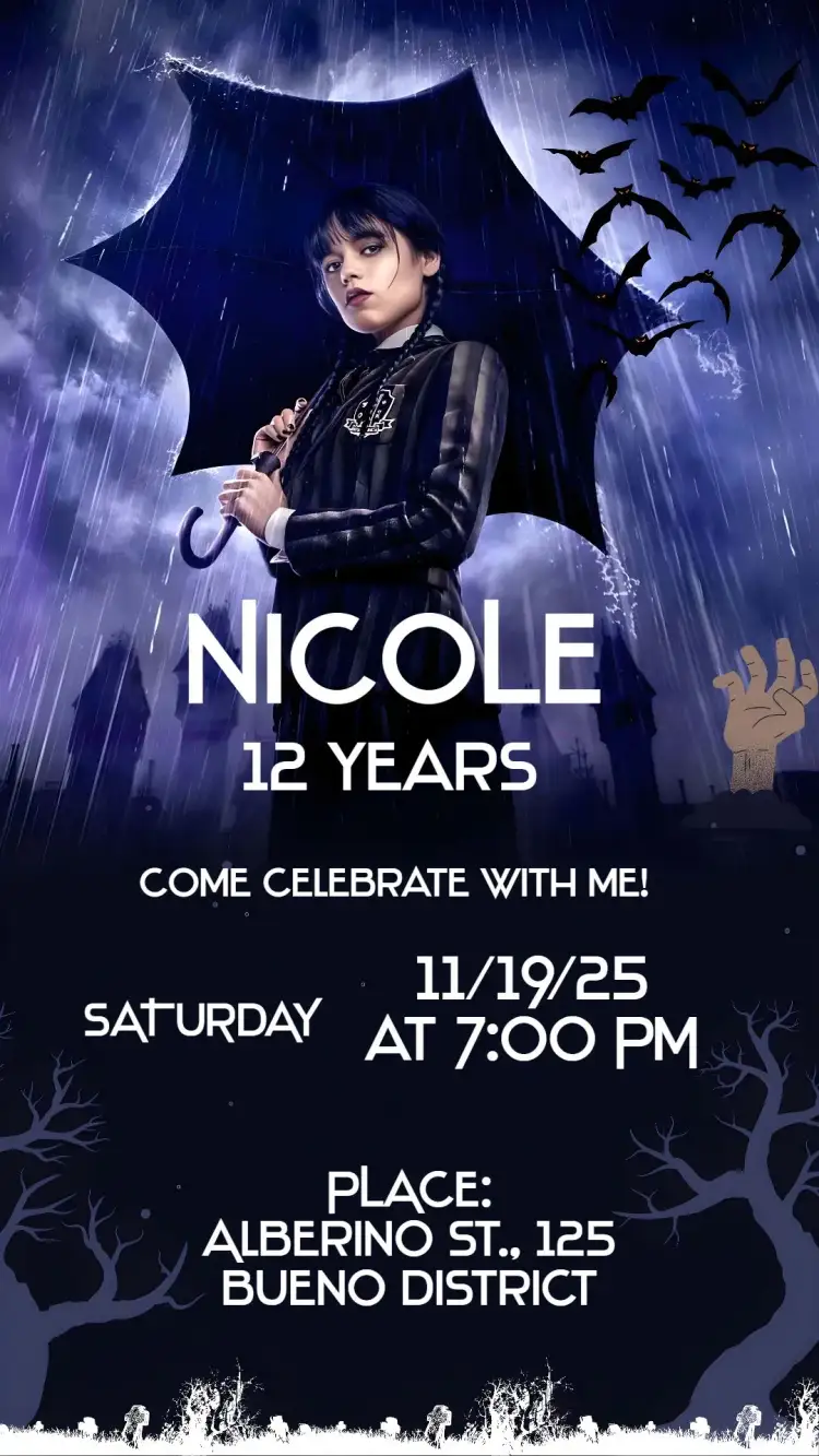 Invitation Wednesday – Birthday theme magic, mysterious, vibrant, fantasy, charming illustrations