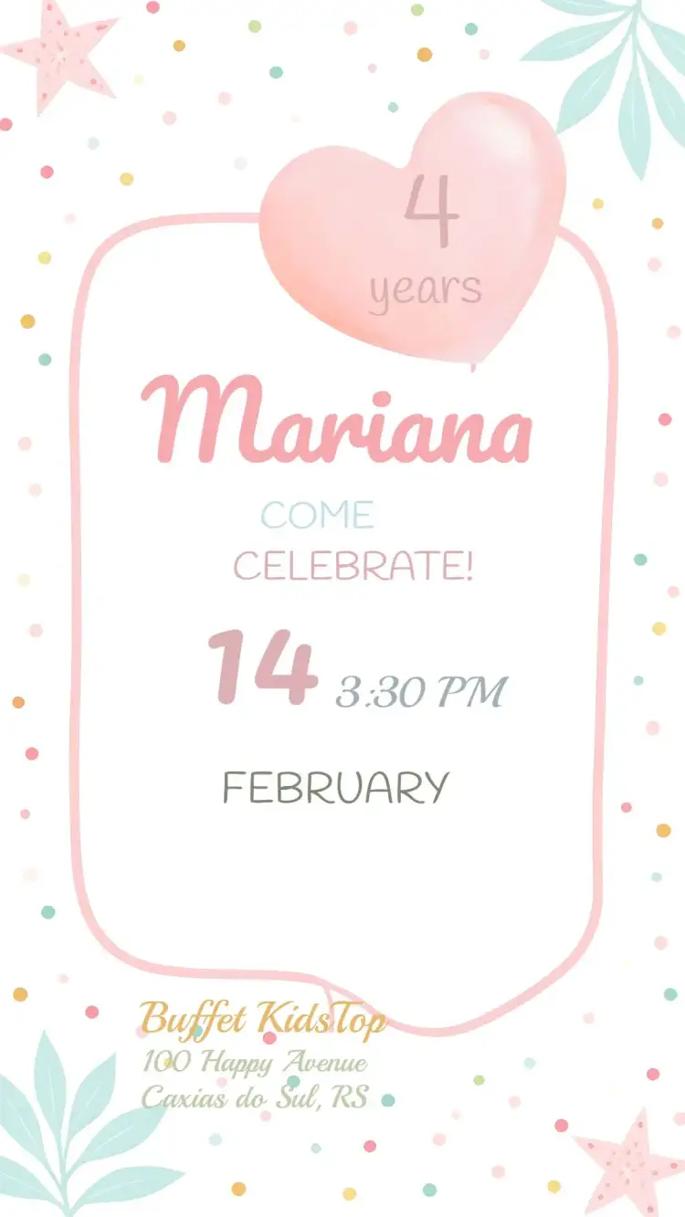 Invitation Rainbow Boho Kids – Most searched for theme boho, colorful, delicate, floral, vibrant
