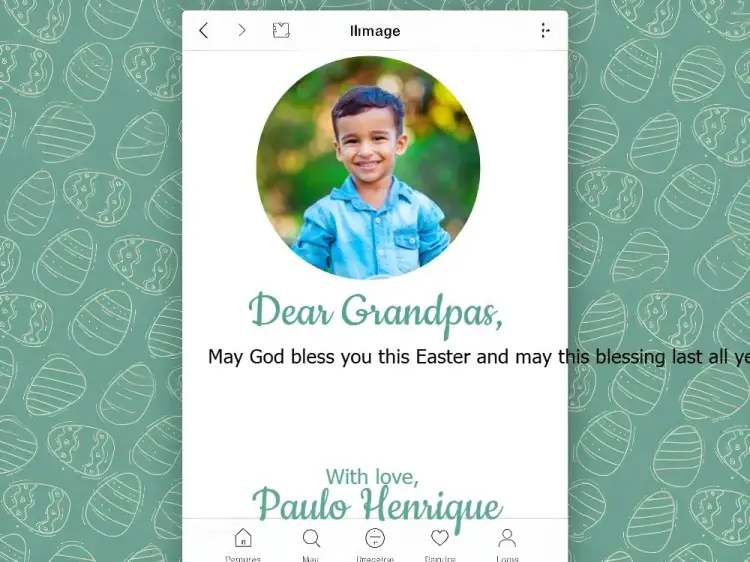Invitation Happy Easter Card With Egg Photo – Commemorative Dates theme blue, colorful, modern, playful, festive, minimalist