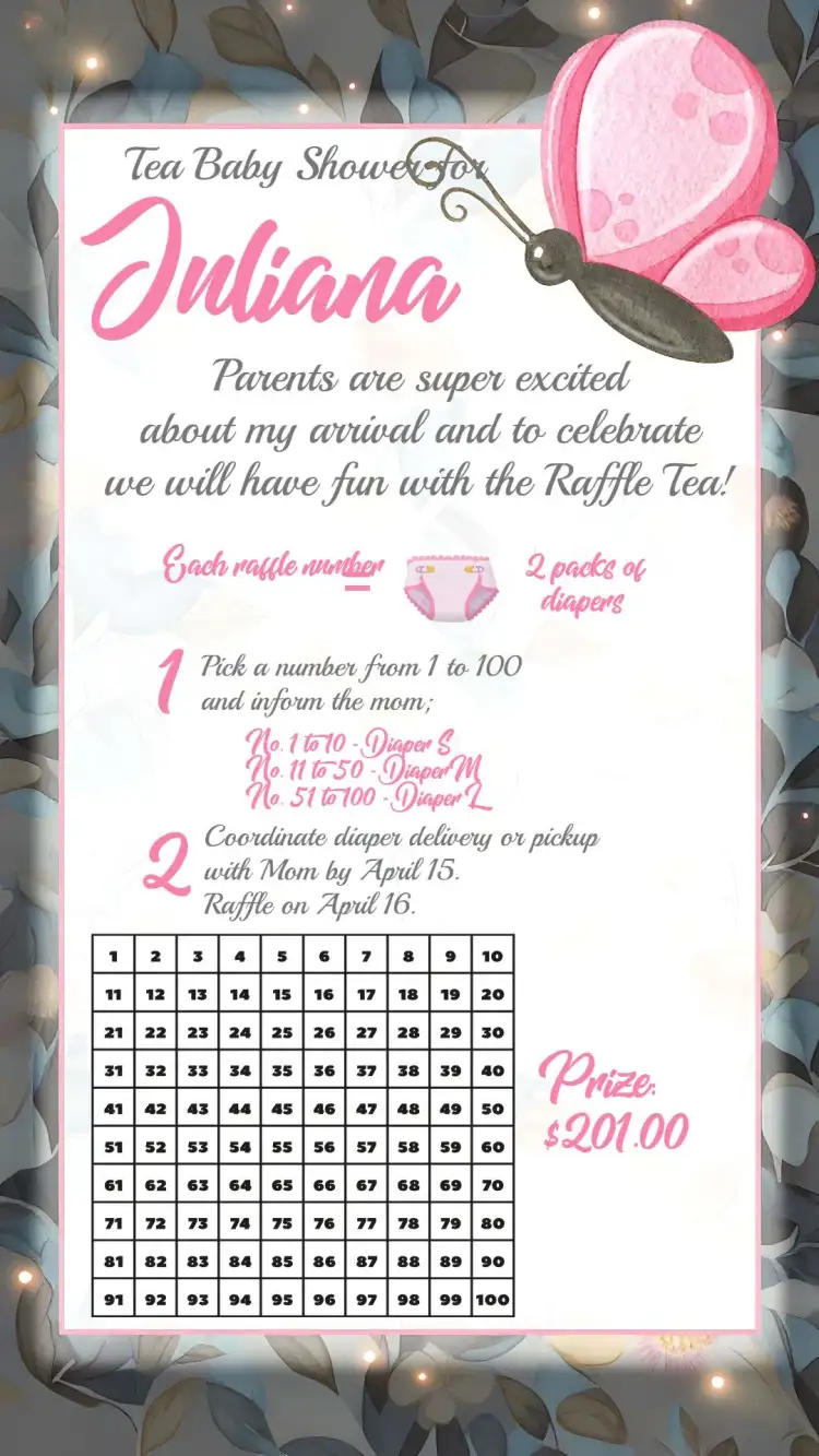Butterfly Garden Baby Shower Tea