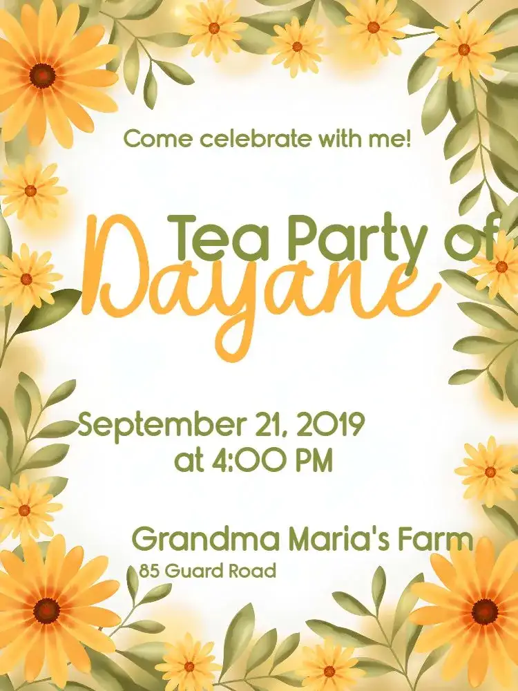 Invitation Bridal Shower Floral – Bridal Shower theme floral, colorful, modern, romantic, vintage, cheerful