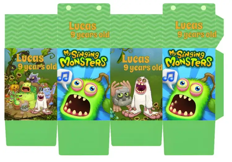 Invitation My Singing Monsters Milk Carton Template – Most searched for theme colorful, childlike, fun, playful, fantasy
