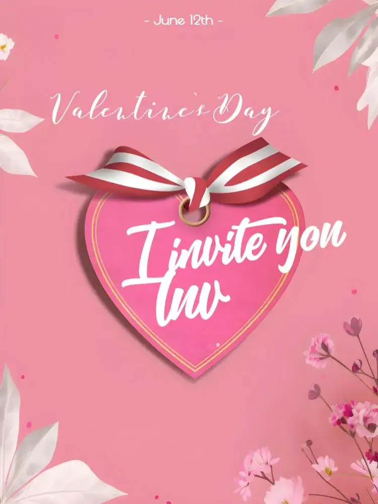 Invitation Post Valentine's Day 12 – Most searched for theme floral, romantic, minimalist, soft, modern