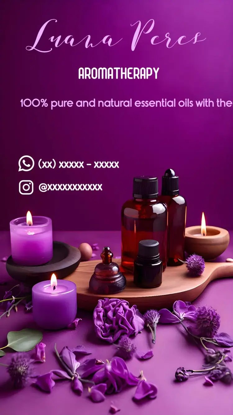 Digital Aromatherapy Business Card invitation