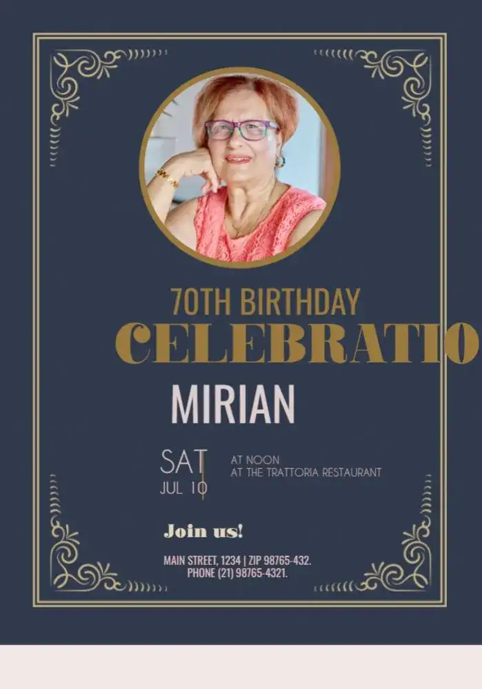 70 Years With Photo Party