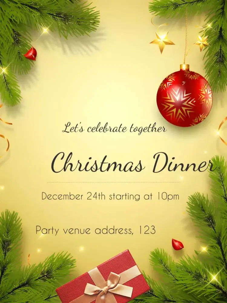 Christmas Celebration invitation