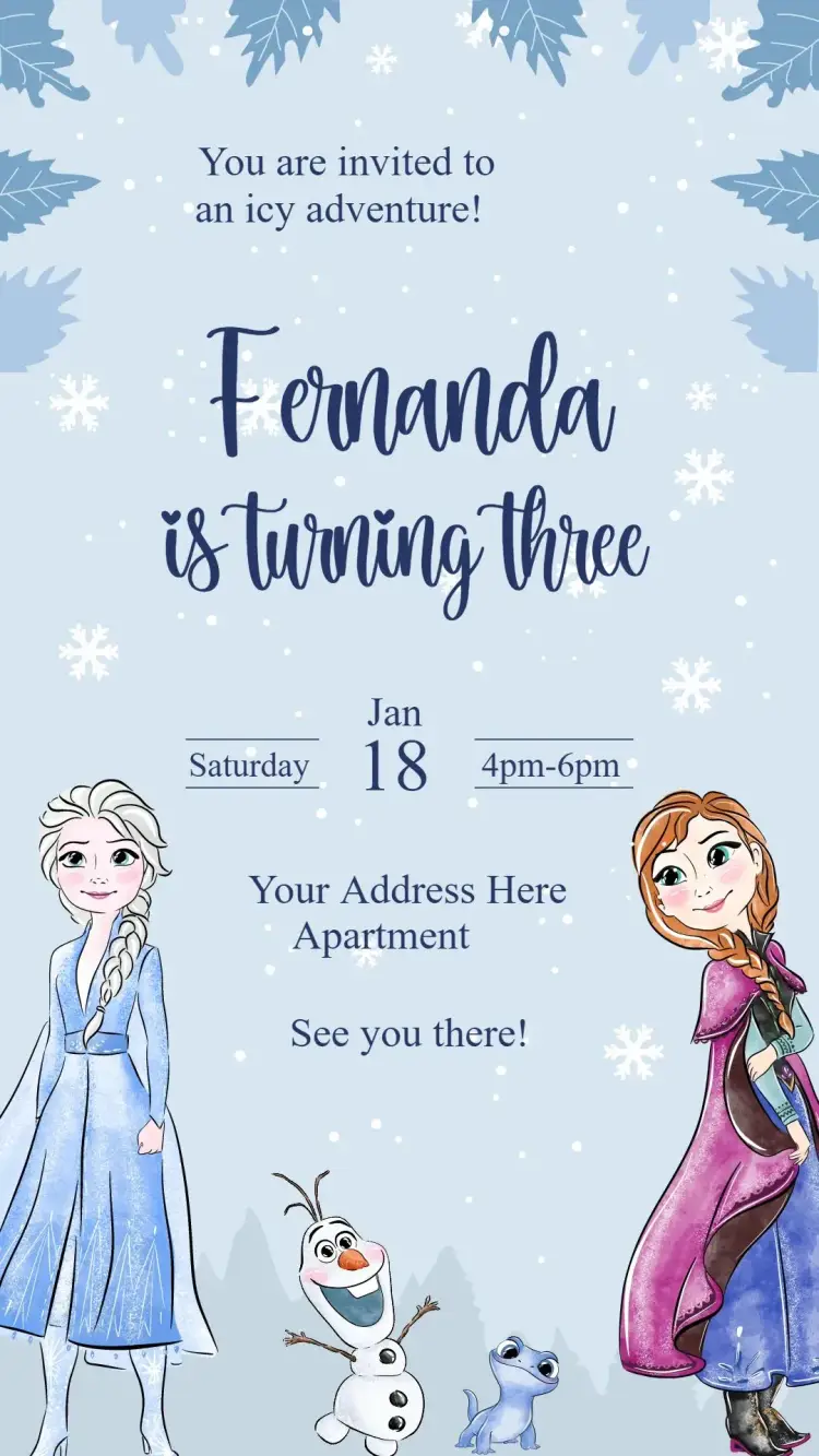 Frozen invitation