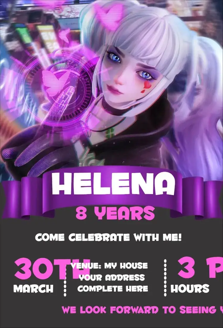 Invite Dragon Raja 4 editable and customizable