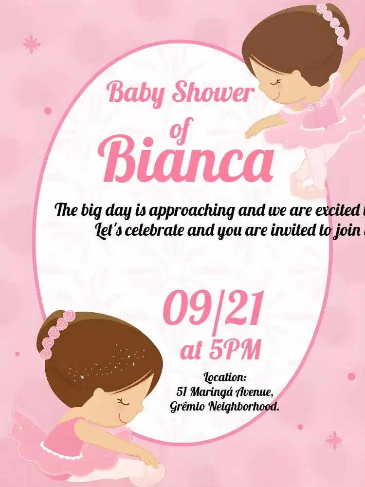 Baby Shower Ballerina Ballet