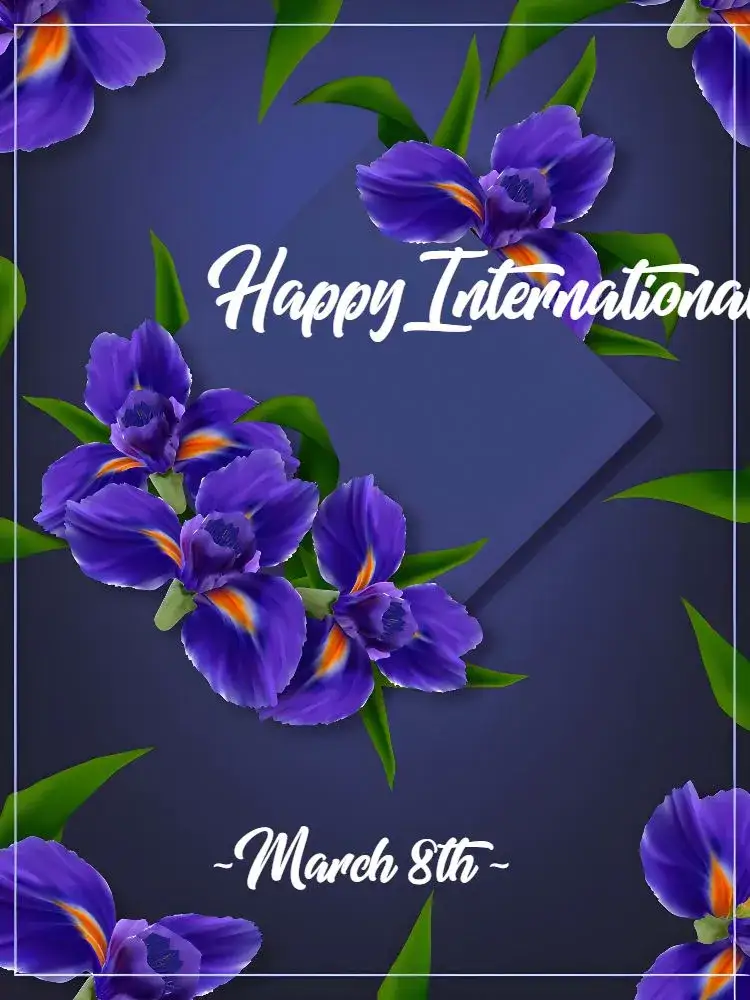 Invitation Post International Women's Day Female – Most searched for theme floral, pink, minimalist, modern, elegant, feminine