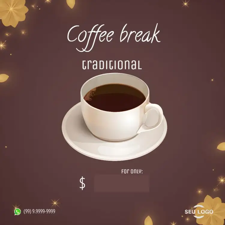 Invitation Post For Coffee Shop Cafe – Most searched for theme brown, modern, minimalist, coffee, rustic style