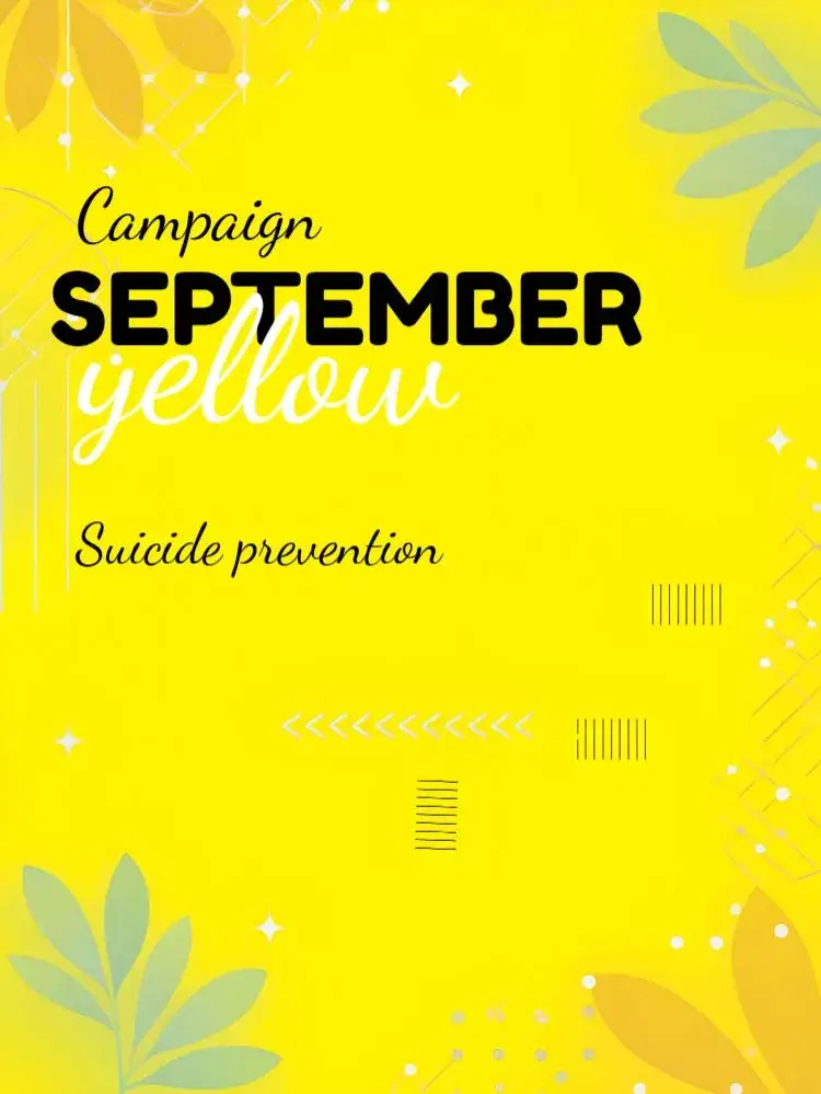 Invitation Post For Yellow September Combat Campaign – Most searched for theme modern, minimalist, colorful, striking, supportive