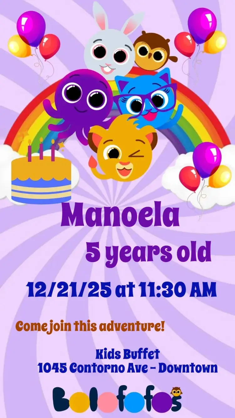 Bolofofos invitation