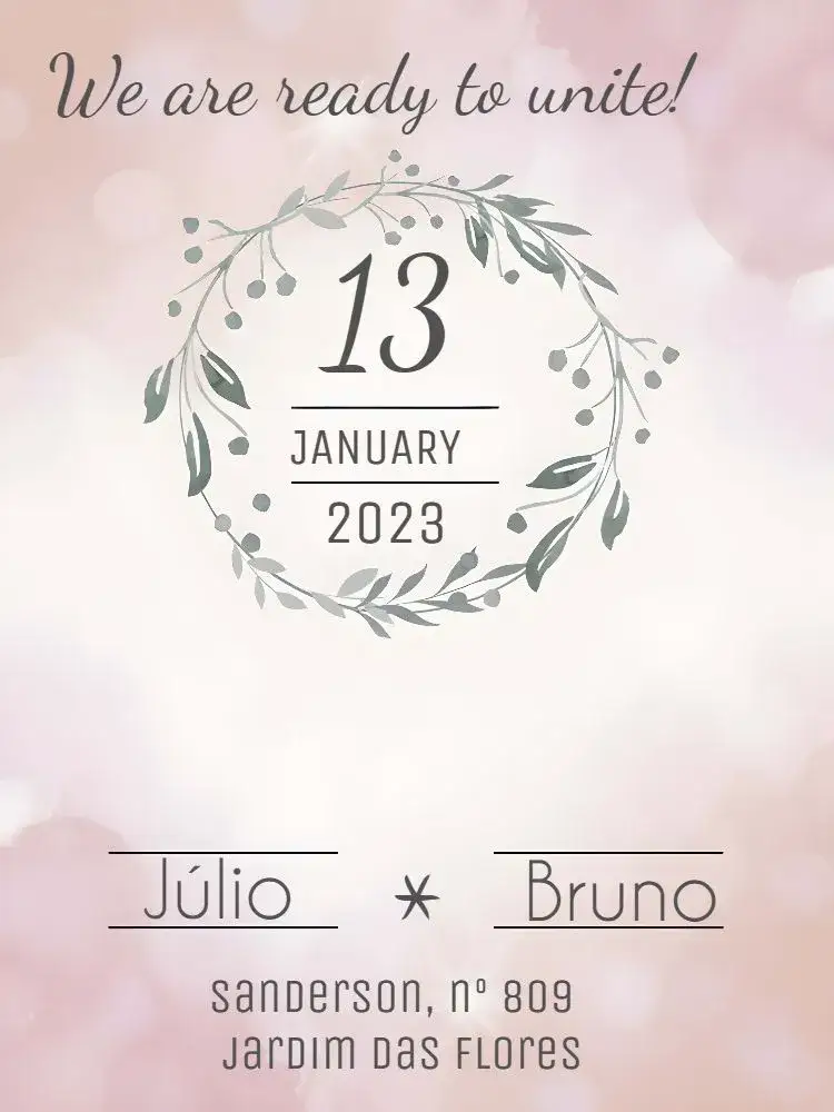 Invitation Floral Wedding Engagement – Wedding theme floral, romantic, elegant, soft, modern