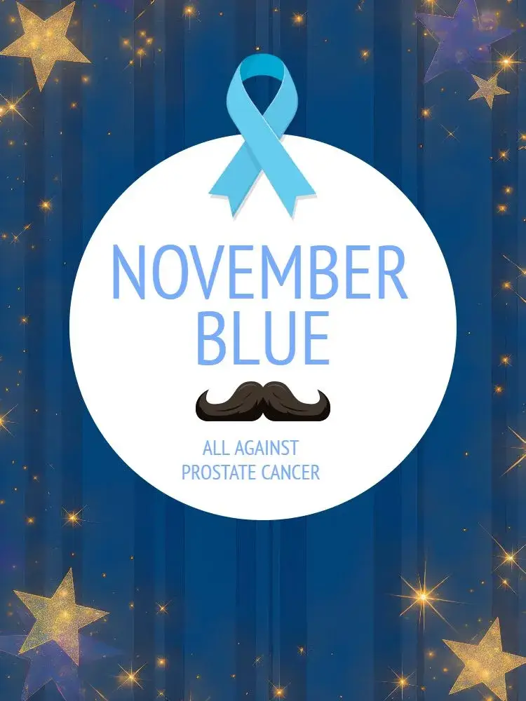 Post For Blue November Men invitation