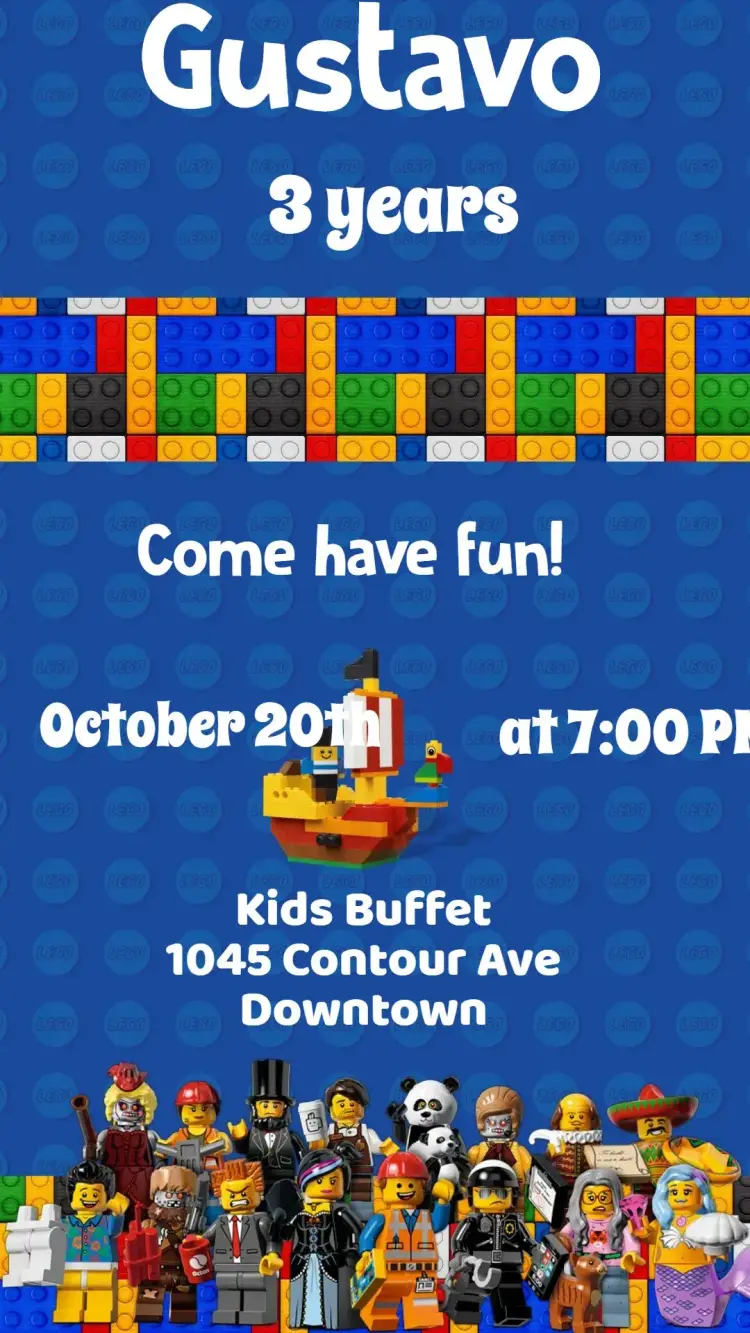 Lego invitation