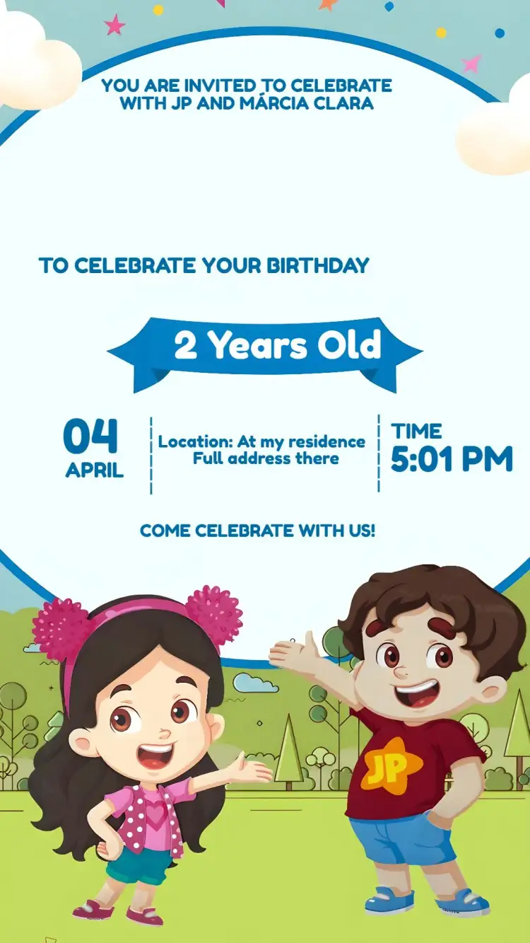 Invitation Maria Clara And Jp Youtube – Kids' Birthday Party theme colorful, fun, modern, youthful, game-inspired