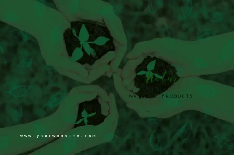 Front Business Card Nature Health invitation