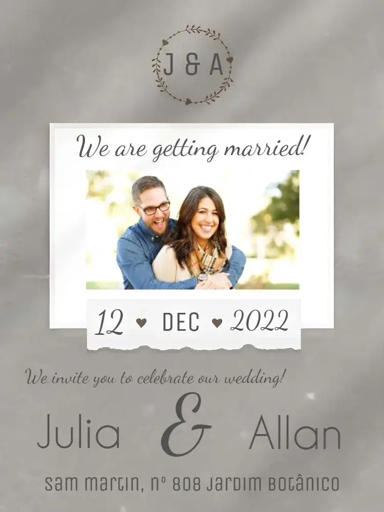 Invitation White Photo Wedding – Wedding theme white, minimalist, modern, elegant, clean, romantic