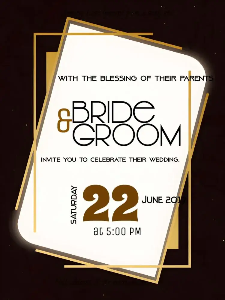 Invitation Elegant Chic Wedding – Wedding theme elegant, stylish, golden, white, modern, sophisticated