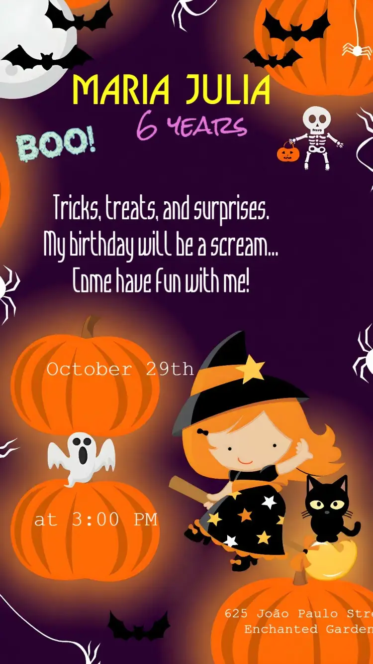 Halloween Terror invitation